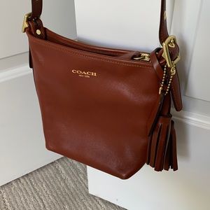 Coach leather brown crossbody